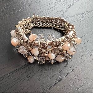 Simply Vera Vera Wang Silver and Peach Bracelet